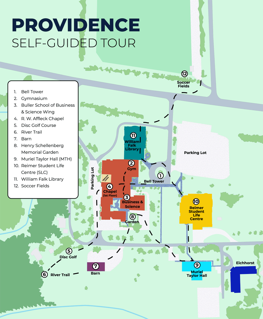 self guided campus tour